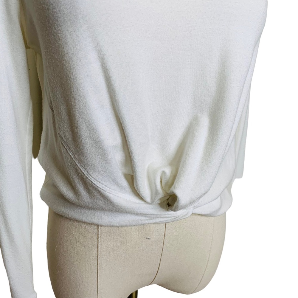 Athleta XXS Knot Crop Pullover 2646 - Picture 2 of 6